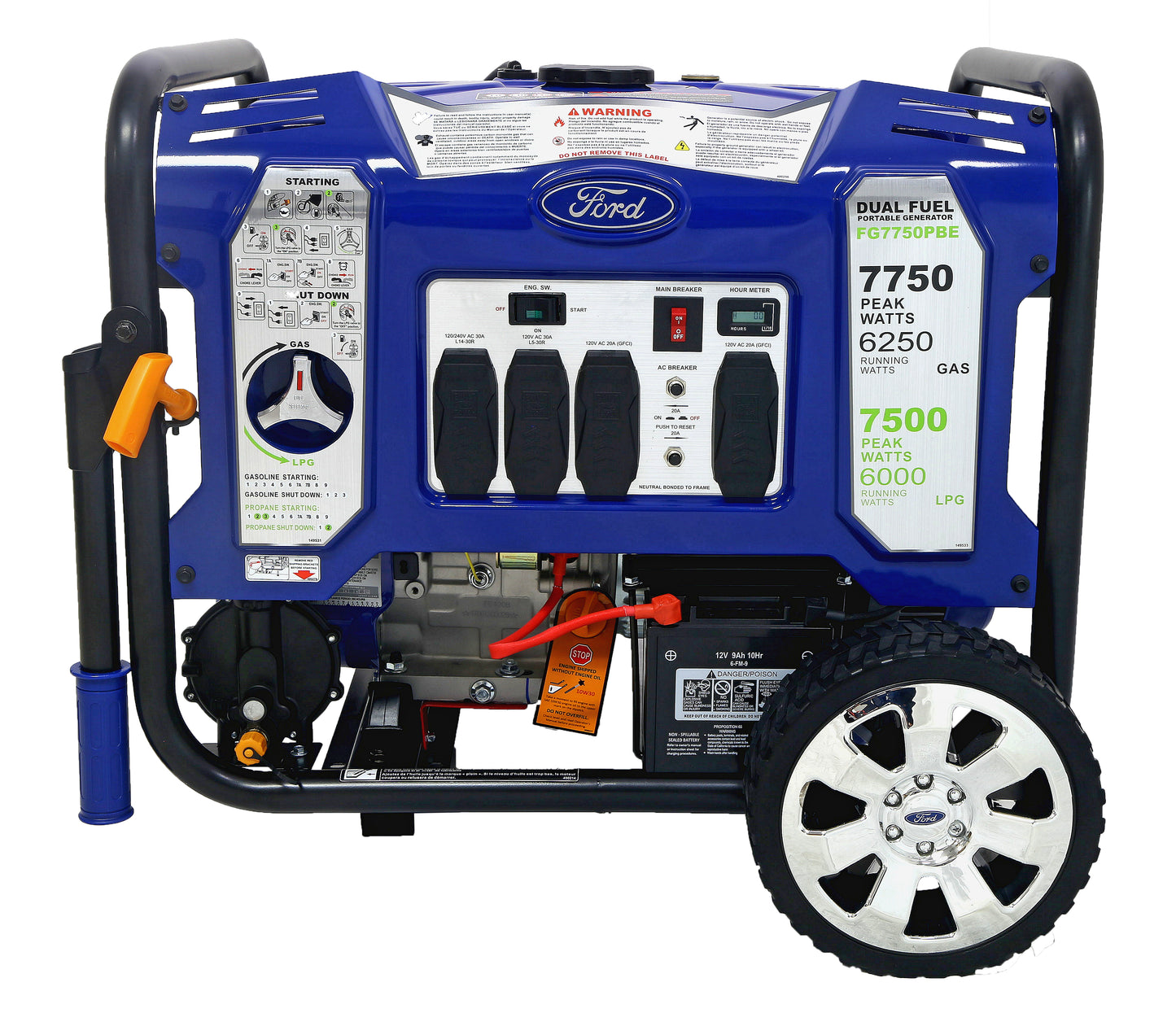 Ford 7750W Dual Fuel Generator