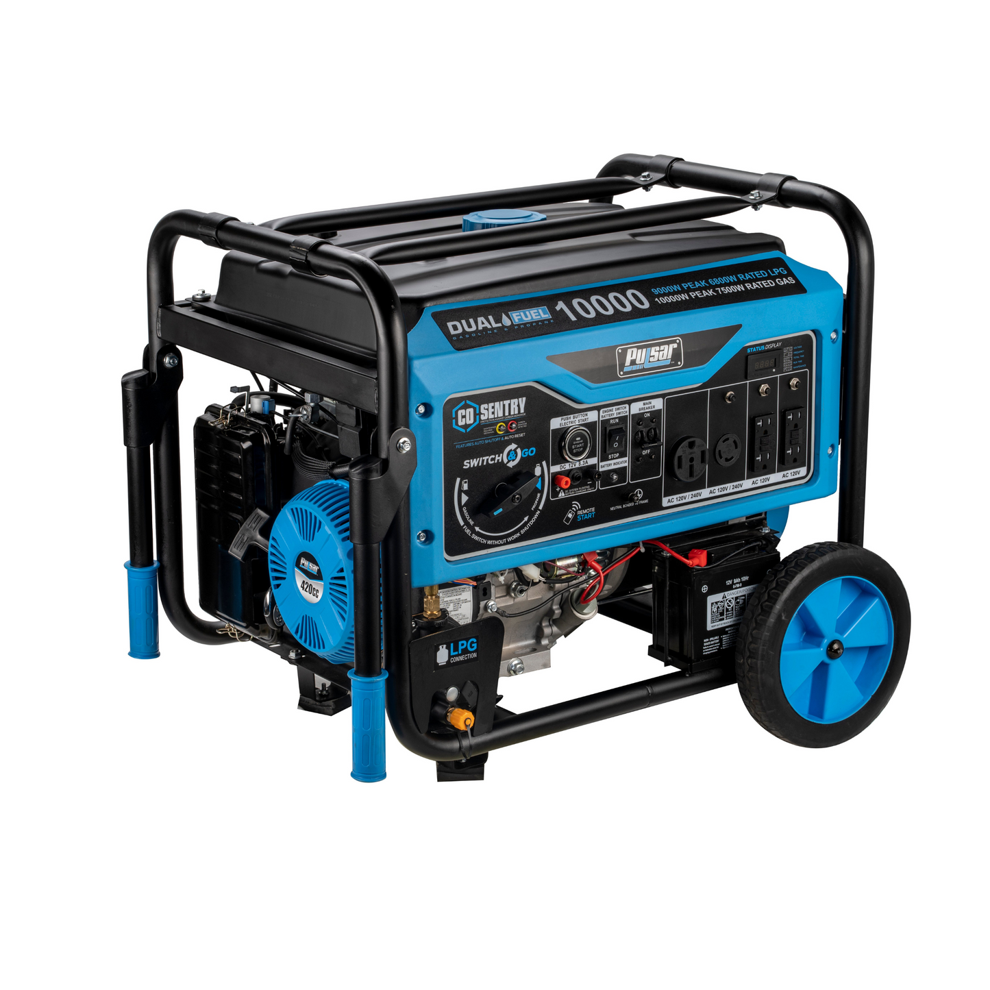 10000W Dual Fuel Generator with CO Sentry