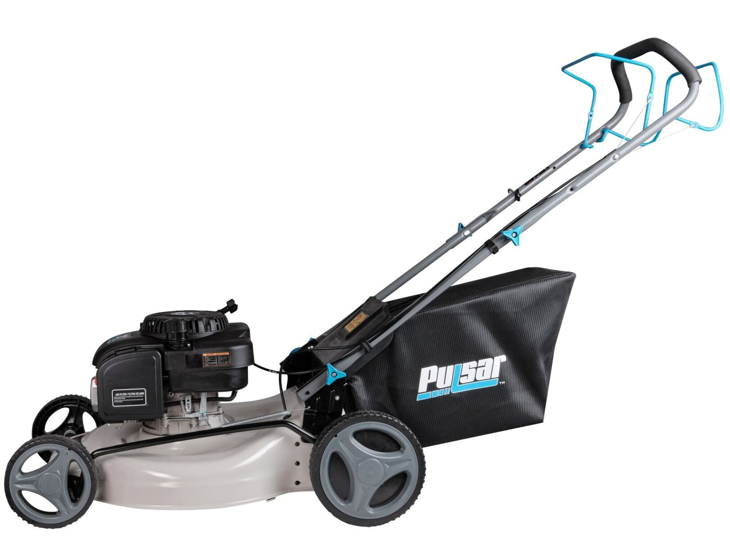 21in Self Propelled Push Mower with Side Discharge, Mulching, Rear Bag