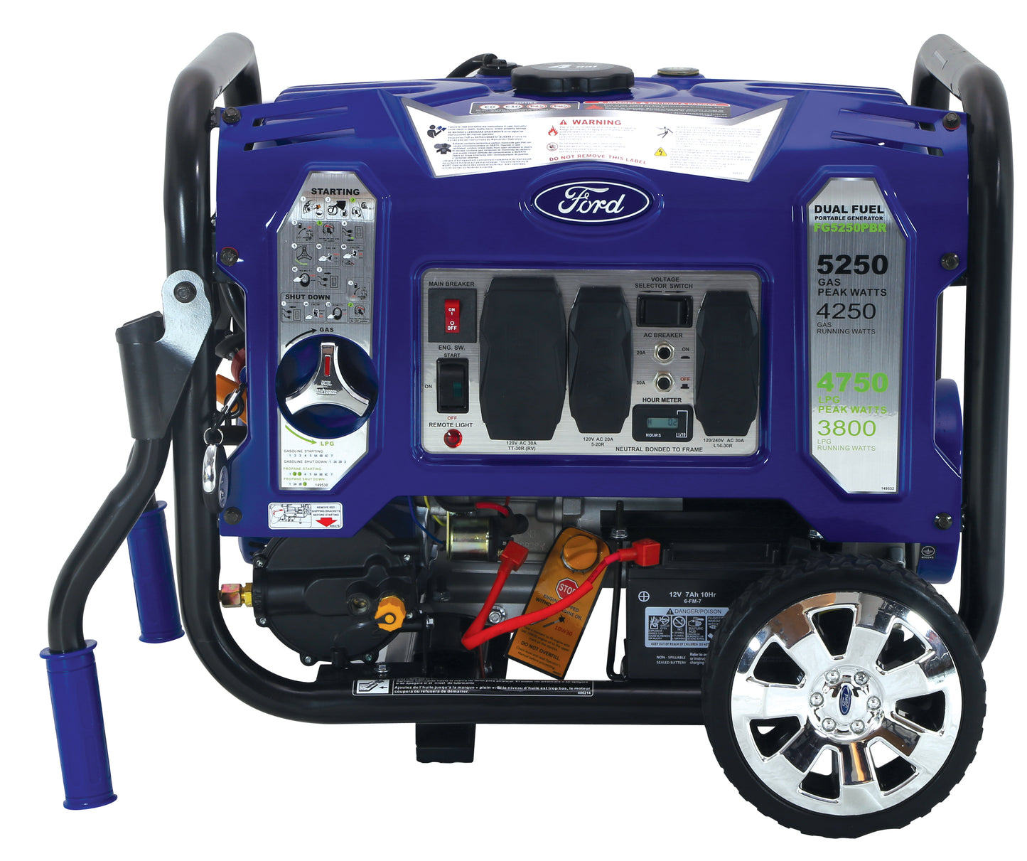 Ford 5250W Dual Fuel Generator with Remote Start