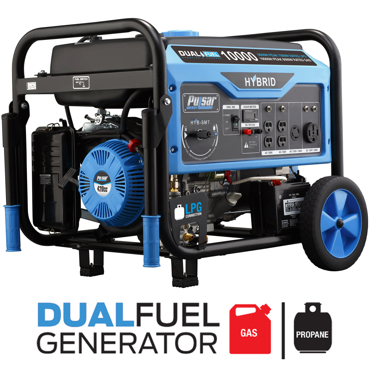 10000W Dual Fuel Generator