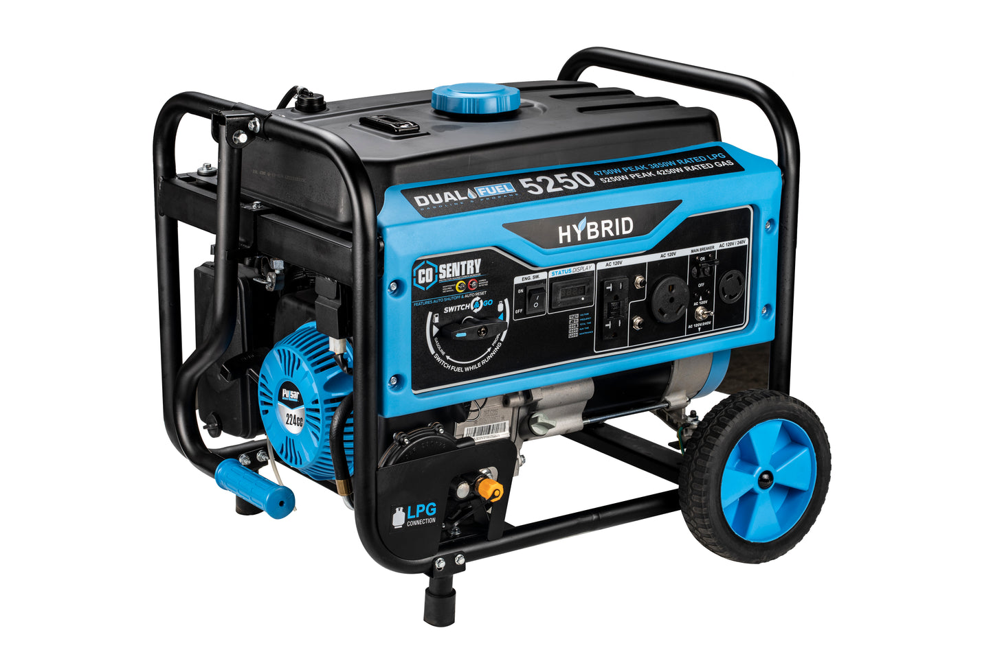 5250W Dual Fuel Generator with CO Sentry