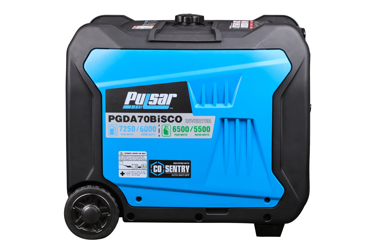 7250W Dual Fuel Inverter Generator with CO Sentry