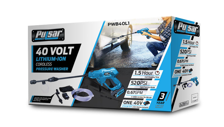 520 PSI 40V Cordless Pressure Washer