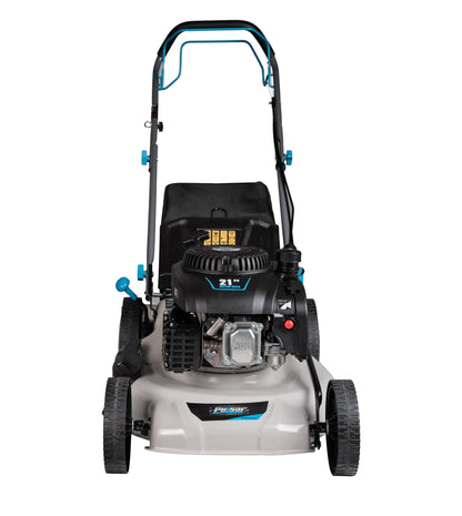 21in Self Propelled Push Mower with Side Discharge, Mulching, Rear Bag