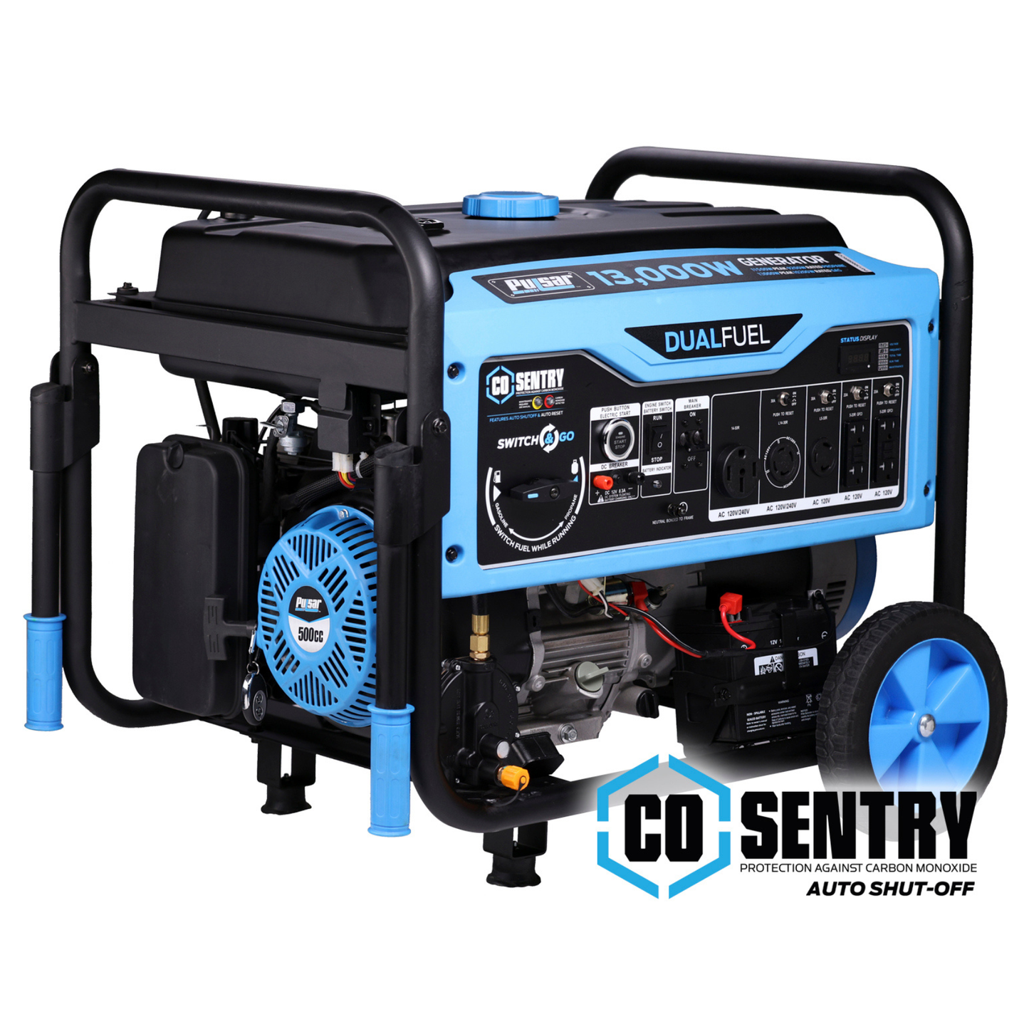 13000W Dual Fuel Generator with CO Sentry