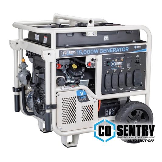 Pulsar - 15000W Dual Fuel Generator with CO Sentry