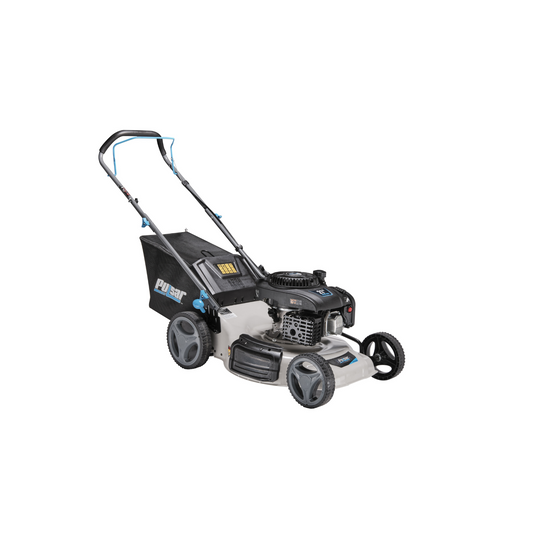 21in Walk Behind Push Mower with Side Discharge, Mulching, Rear Bag